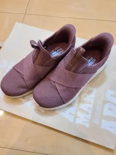 SKECHERS GO WALK パープル スニーカー