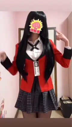 匿名配送】賭ケグルイ 桃喰リリカ コスプレ ウィッグ セット済み 桃喰