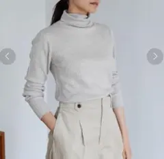 リブ タートルネック