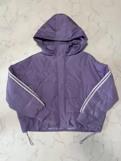 大幅値下げ！パープル フード付き 中綿アウター W♡C