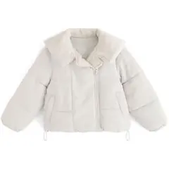 ファーカラーダウンジャケット kd57 grl