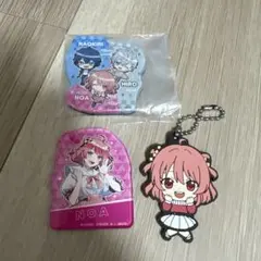 カラフルピーチ　ラバーキーホルダー　マグネット　のあ　ヒロ　なおきり