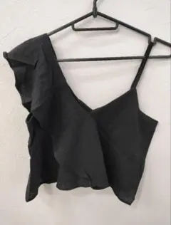 新品 EGOIST フリル付き黒キャミソール