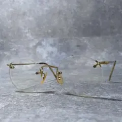 ポロバイラルフローレン ヴィンテージ ゴールド 眼鏡 リムレス - メルカリ