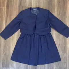 ファミリア⭐︎お受験⭐︎習い事⭐︎ネイビー ジャケット付きドレス