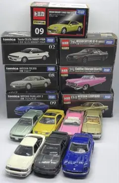 トミカ プレミアム ミニカー 7台セットGTR セリカ シルビア フェアレディZ