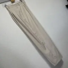 グレージュワイドパンツ プリーツ入り新品