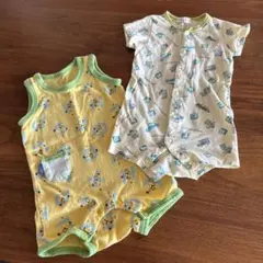 【80cm】Baby Ampersand ロンパース 2枚セットのサムネイル