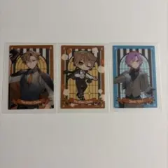 にじさんじ クリアカード 3枚セット 伏見ガク 夕陽リリ　ハピトリ　ポップコーン