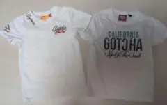 ガッチャ　ホワイトTシャツ 2枚セット 120cm