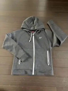 YONEX フード付きジャージ S グレー　パーカー