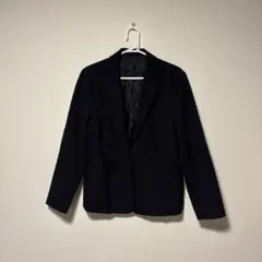 保管上のシワあり　ジャケット　黒　XL 着1 フォーマルのサムネイル