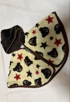 ダブルビー　くまさん耳フード付き　モコモコのフード付ポンチョ