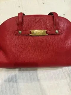モスキーノ　赤 レザー ハンドバッグ