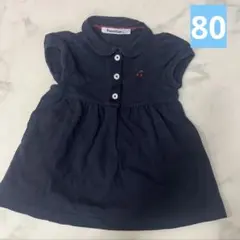 familiar ポロシャツ半袖ワンピース 80cm
