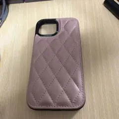 ピンク キルティング スマホケース