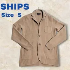 SHIPS シップス カーディガン ジャケット ジャガード カシミヤ混