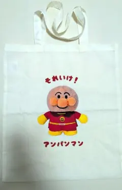 【お値下げ】ぷくたっちトートバッグ/アンパンマンミュージアム限定非売品フィギュアのサムネイル