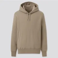 スウェットプルパーカ 長袖 ベージュ フード付き パーカー ユニクロ L