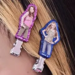 新品 ハンナモンタナ ヘアクリップ 2個セット アヤノダガネ ディズニー
