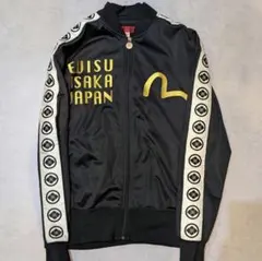EVISU トラックジャケット 家紋 アームロゴ エヴィス ジャージ 42 EVISU トラックジャケット 家紋 アームロゴ エヴィス ジャージ