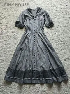 ひ*ん様 売切最終セール♡ピンクハウス ダンガリーデニムセーラーワンピース ひ*ん様 売切最終セール♡ピンクハウス ダンガリーデニムセーラー