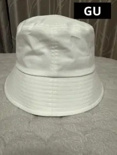 GU ホワイト バケットハット【美品】