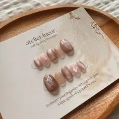 ネイルチップ ニュアンスネイル マグネットネイル リボンネイル