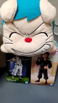 劇場版　忍たま乱太郎 フィギュア土井半助＆天鬼　２体ヘムヘムぬいぐるみ3点セット