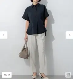 theory luxe 22SS 完売 ウォッシャブル キーネック ブラウス - メルカリ