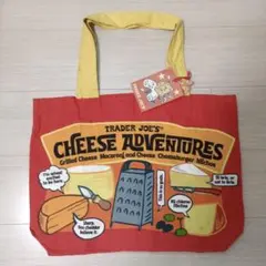 Trader Joe's チーズ トートバッグ トレジャージョーンズ　トレジョのサムネイル