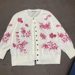 Viaggio Blu 花柄刺繍 カーディガン サイズ2