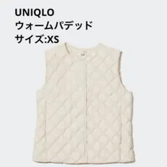美品　UNIQLO パフテックキルティングベスト ウォームパデッド XSサイズのサムネイル