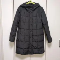 クロスプラス　ロングダウンジャケット フード付き