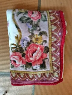 アナザータイム　2枚合わせ毛布　中古