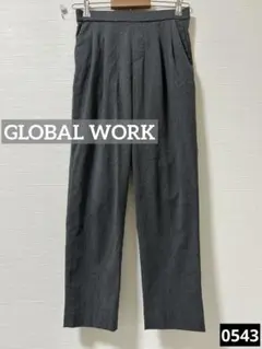 Q*e様 0543 GLOBAL WORK ウツクシルエットテーパードパンツ