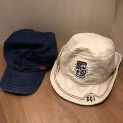 コムサイズム　Daddy oh Daddy キッズ帽子　2点セット