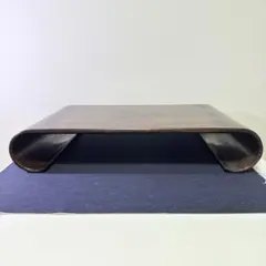ふじ印16号】木製漆塗り 巻足花台 飾り台 天板約48cm - メルカリ