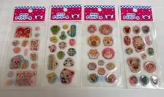 やわらかクリアシール 4枚セット ハムスターその他 平成レトロ レモン株式会社