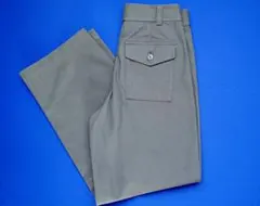 ユニクロ UNIQLO ジャージーバレルレッグパンツ S オリーブ【丈長め】