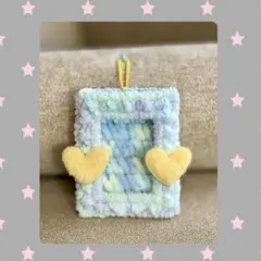 トレカケース ハンドメイド 編み物(ハート)