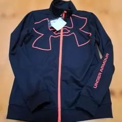【新品】UNDER ARMOUR ジップアップジャケット 黒/オレンジ