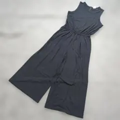 ★b2502 niko and ... ニコアンド【4】黒 オールインワン