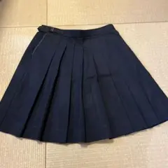 紺色　プリーツスカート　ウエスト69