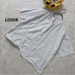 LOISIR ロワズィール リネンギャザーブラウス ちび襟 ゆったり - メルカリ