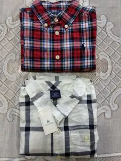 babyGap80 & Ralph Lauren 12M長袖シャツセット