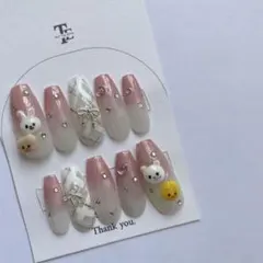 現品販売♡即日発送 スナ系 ピンクネイルstraykids スキズネイル