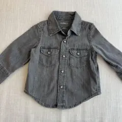 babyGap グレー デニム　長袖シャツ 12-18ヶ月