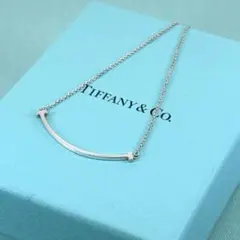 ち*ー様 Tiffany & Co. シルバー Tスマイルネックレス 2026年最新】ティファニー ネックレス スマイル シルバーの人気