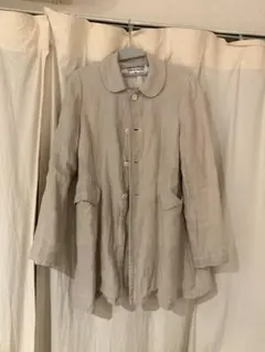 COMME des GARÇONS リネン ジャケット 丸襟 日本製 麻100%のサムネイル